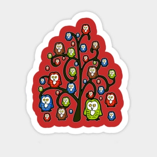 Owl Tree Sticker